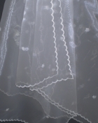 100657 White Wedding couple's veil 100657 White Wedding couple's veil